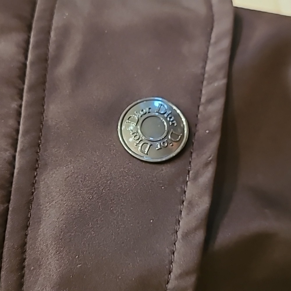 Christian Dior Vintage Winter Jacket in Chestnut Brown with Fur Trim size 40 / 8 - Picture 8 of 15
